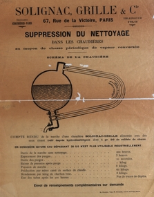 French advertisement for water heater cleaner