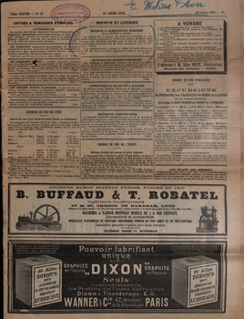 French newspaper with article about Henry Sutton patent 
