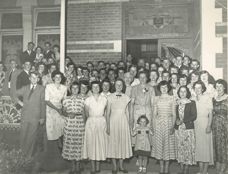 A group outside the home
