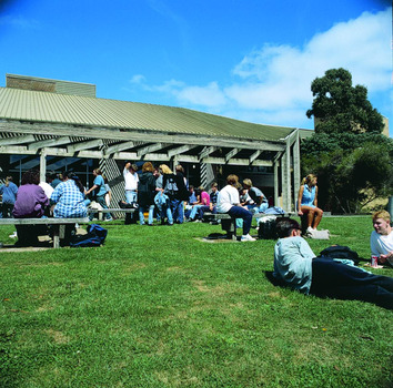 Students on Mt Helen Campus