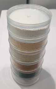 Geological specimen, Five Different Coloured sands