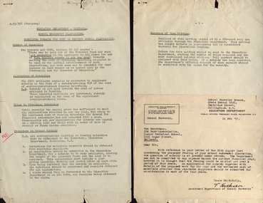 Document, Ballarat Junior Technical School Nerrina Pine Plantation, 1957