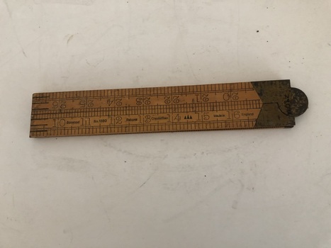 Image of ruler fully folded