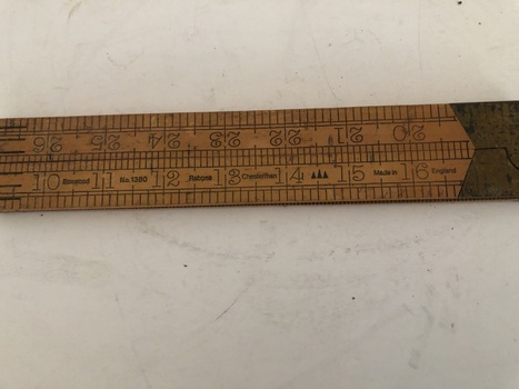 Image showing branding on ruler