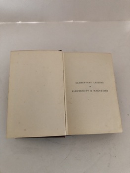 Inside cover of book with title
