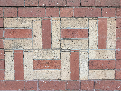 Brick Detail at the Front of Ballarat School of Mines Administation Building, 2020