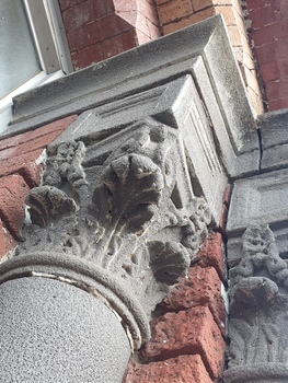 Architectural Detail at the Front of Ballarat School of Mines Administation Building, 2020