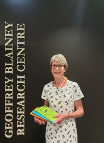 Margaret Evans, volunteer at the Geoffrey Blainey Research Centre