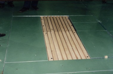 Photograph - Photograph - Colour, VIOSH: Reducing Back Injuries and Energy Costs of Shearing through the Development of Practical Modifications to Shed Layout, 1995-1997