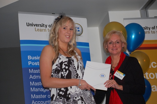 Mary Hollick and receipient of award