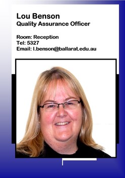 Lou Benson - Quality Assurance Officer