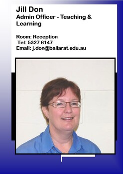Jill Don - Admin Officer - Teaching and Learning