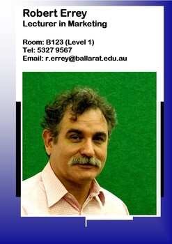 Robert Errey - Lecturer in Marketing 