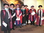 Ian Clark, Gavin Hurst, Brian West, People in Academic Regalia and Jerry Courvisanos 