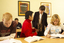 Lectuer talking to student 