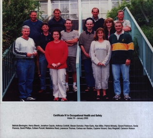 Photograph - Laminated Photograph - Colour, VIOSH: Certificate IV in Occupational Health and Safety; Intake 16, January 2000
