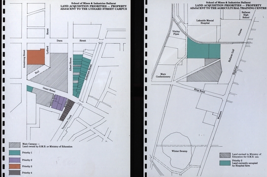 Documents relating to land aquisition for School of Mines and Industries Ballarat