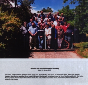 Photograph - Laminated Photograph - Colour, VIOSH: Certificate IV in Occupational Health and Safety; Intake 24, January 2003