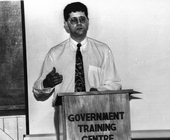 Photograph - Photograph - black and white, VIOSH: Certificate Course in Occupational Health and Safety; Fijian Department of Labour and Industrial Relations, 23 September - 19 October  1996