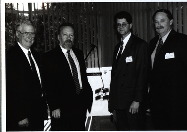 Photograph - Photograph - black and white, VIOSH: Work Cover Launch, University of Ballarat, c1994