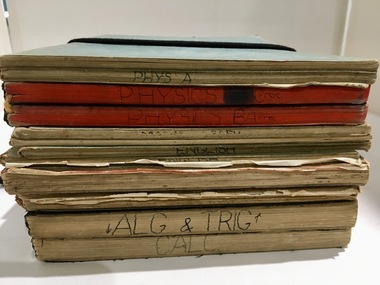 Book - Book - Exercise, E J Barker: Footscray Technical School Diploma Course; Exercise Books for 1942, 1943, 1944