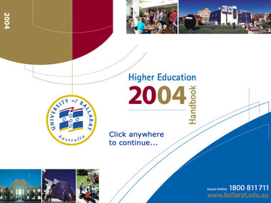 Book, University of Ballarat Handbook 2005