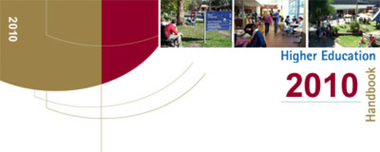 Book, University of Ballarat Handbook 2010, 2010