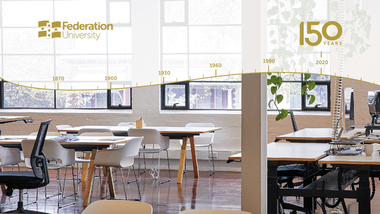 Ephemera, Federation University 150th anniversary screen backgrounds, 2020