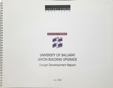 Plan, University of Ballarat Union Building Upgrade Design Development Report July 1999