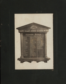 World War One honour board