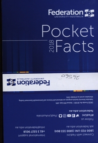 Pamphlet - Ephemera, Fed Pocket Facts,  2018, 2018