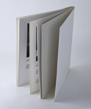 White printed booklet