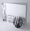 Perfect bound book, pages printed on satin coated in two colours (black and silver). 4pp card cover printed black and silver external, inside covers printed full colour. Plus printed Compact Disc (CD Rom).