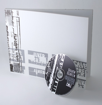 Perfect bound book, pages printed on satin coated in two colours (black and silver). 4pp card cover printed black and silver external, inside covers printed full colour. Plus printed Compact Disc (CD Rom).