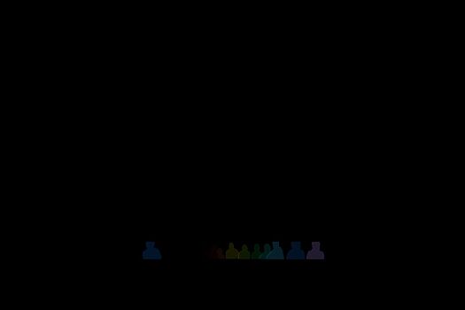 Black background, example of student silhouette highlighted with colour on cursor roll-over.