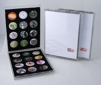 Container - Promotional pack of badges, Products of Choice, #217 of 240, 2004