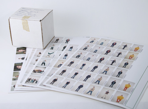 Eight proof sheets featuring University of Ballarat, Bachelor of Visual Arts (Graphic Design / Multimedia) third year, graduating students, 2004