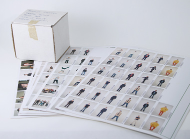 Eight proof sheets featuring University of Ballarat, Bachelor of Visual Arts (Graphic Design / Multimedia) third year, graduating students, 2004