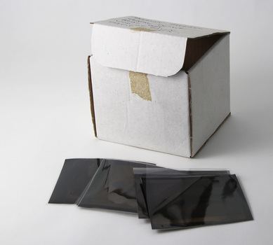 Cardboard box and colour photographic transparencies, University of Ballarat, Bachelor of Visual Arts (Graphic Design / Multimedia) third year, graduating students, 2004.