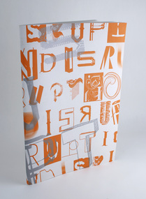 40 page book with 4 page saddle stitched cover (printed orange and silver), uncoated stock.