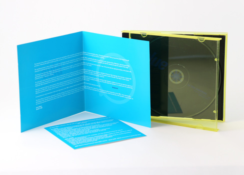 CD Insert separated from yellow case to reveal actual colours.