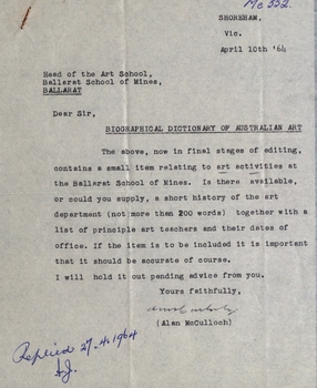 Letter to Art School