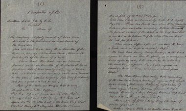 Ephemera, Various papers relating to Richard Squire Mines