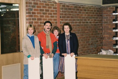 Photograph, E.J. Tippett Library Staff and Book Move