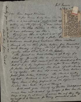 Letter and Clipping