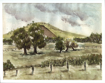 Artwork, other, Ian G. Whitcher, Copy of 'Green Hill' by Ian G. Whitcher. c1948, c1948