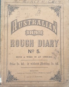 Book - Diary, Australian Rough Diaries used by Richard Squire