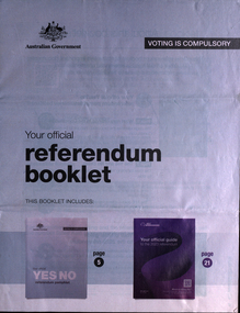 Booklet, Your Official Referendum Booklet, 2023