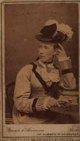 Photograph - Sepia photograph, Benson & Stevenson, Emma Eliza Jane Phillips, c1860's