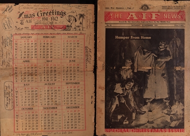 Newspaper - Twenty page issue December 1941 No. 93, Societe Orientale de Publicite, The A.I.F. News Special Christmas Issue 1941, December 1941